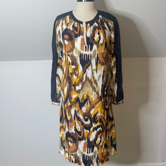 Tory Burch Silk Meyer Beautiful lightweight multicolor dress SZ 2 - Picture 1 of 12
